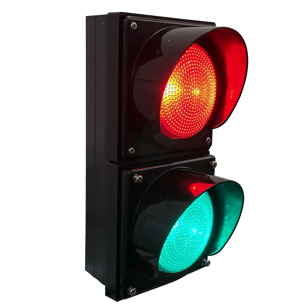 Светофор с красным/зеленым шаром высокой плотности (двухсекционный)