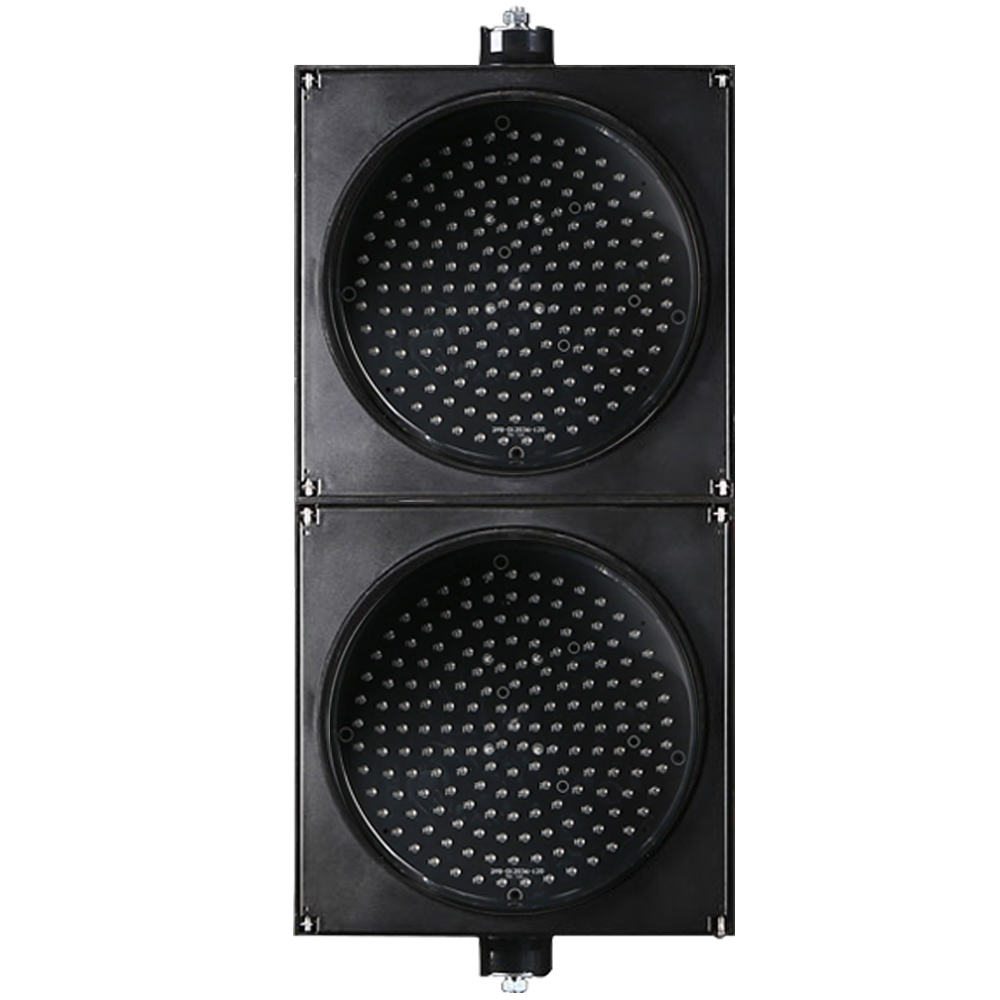 Маломощный красно-зеленый светофор с полным шаром (двухсекционный)