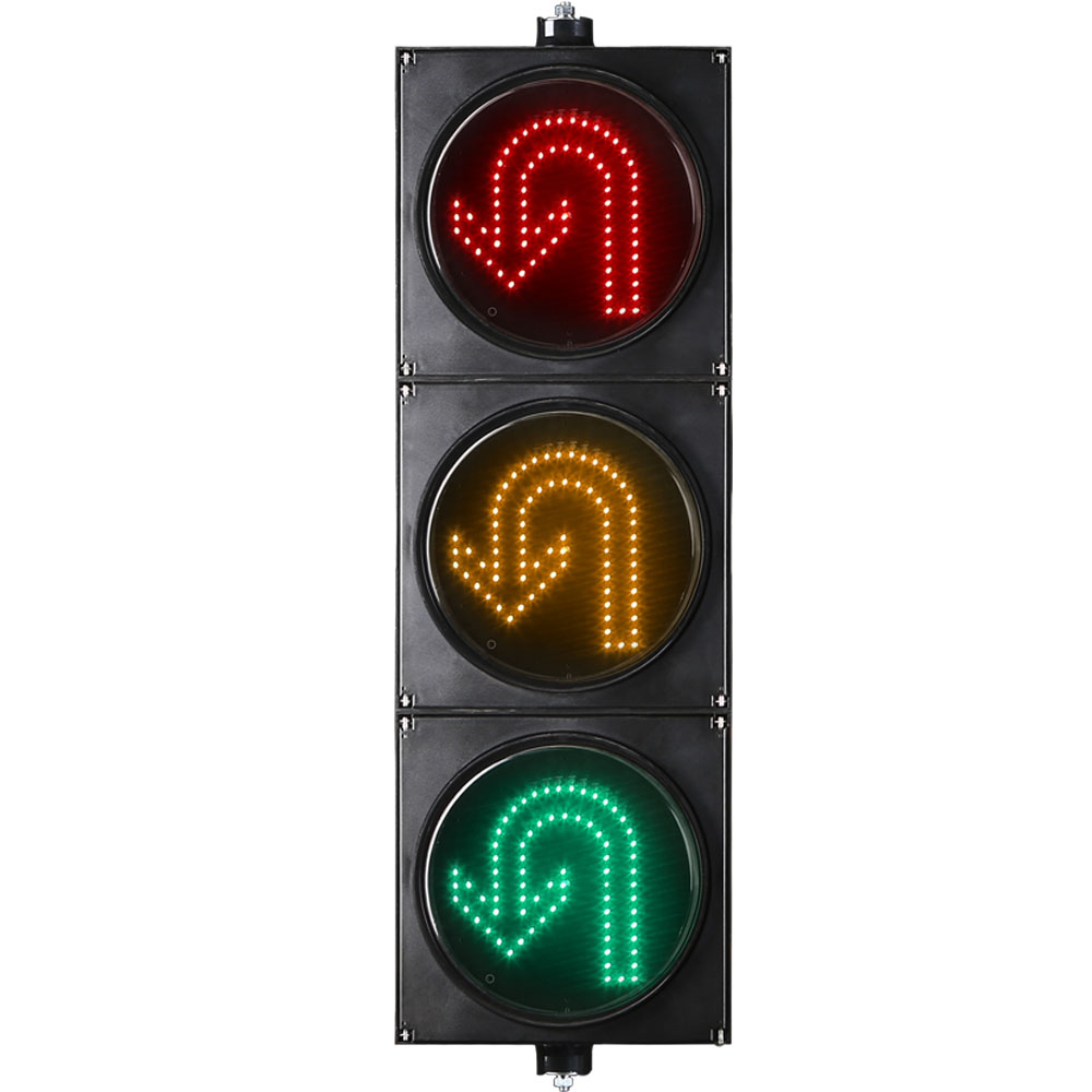Маломощный красный/желтый/зеленый поворотный светофор