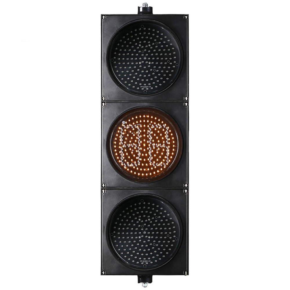 Маломощный красный/желтый/зеленый светофор с полным шаром и таймером обратного отсчета