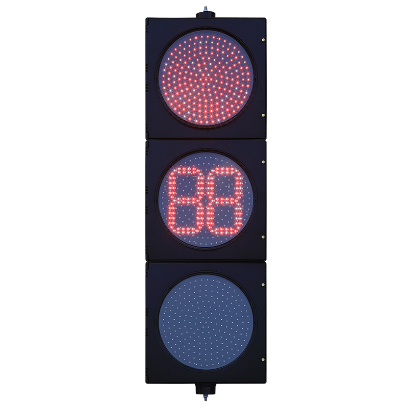 Маломощный красный/желтый/зеленый светофор с полным шаром и таймером обратного отсчета