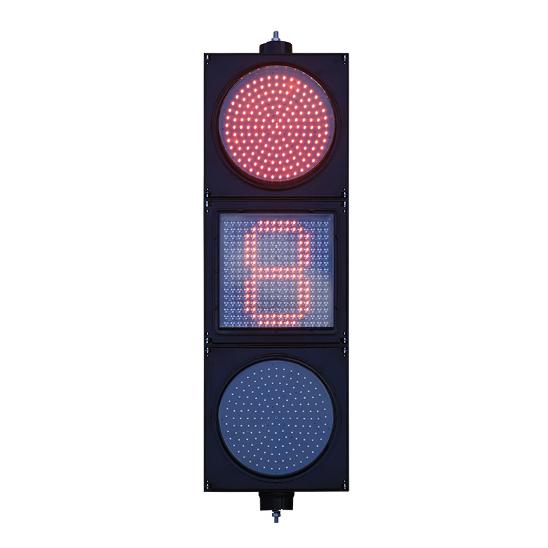 Маломощный красный/желтый/зеленый светофор с полным шаром и матричным обратным отсчетом