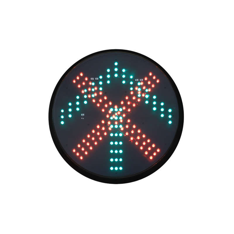 Модуль светофора с низким энергопотреблением: красный крест и зеленая стрелка