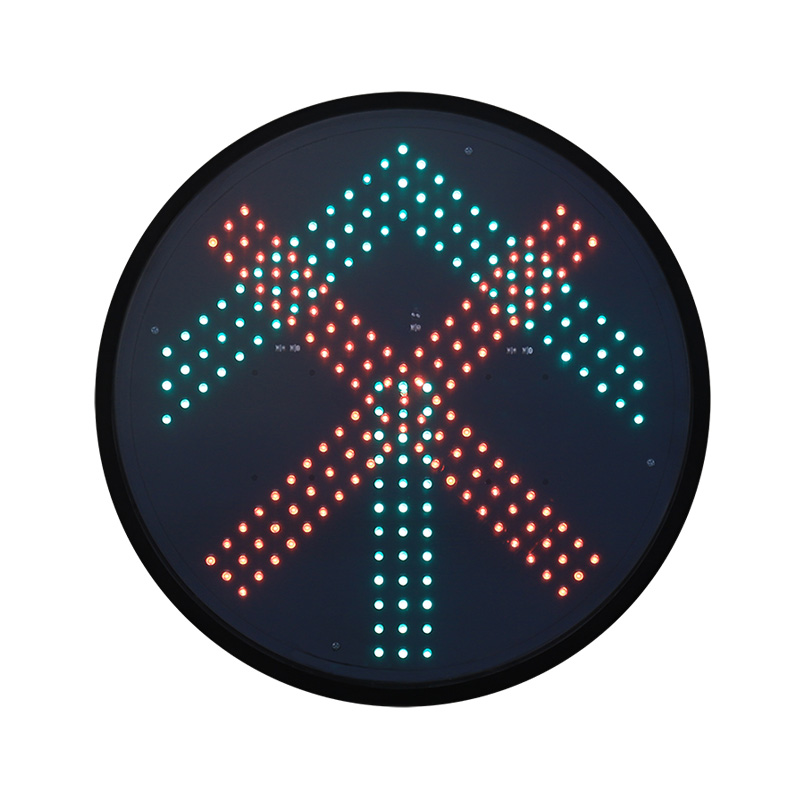 Модуль светофора с низким энергопотреблением: красный крест и зеленая стрелка