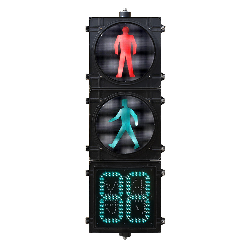 Пешеходный светофор высокой интенсивности с таймером обратного отсчета