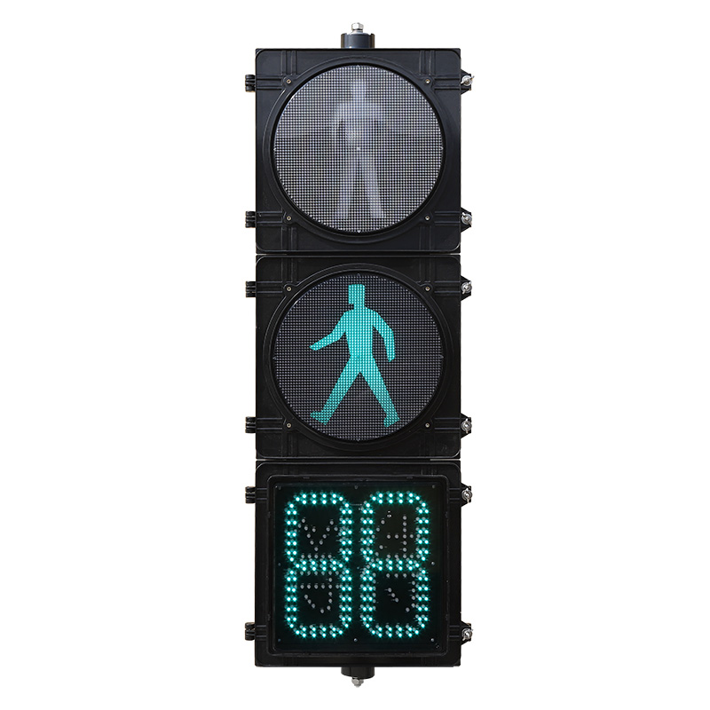 Пешеходный светофор высокой интенсивности с таймером обратного отсчета