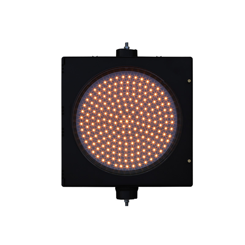 Желтый мигающий фонарь на солнечной батарее