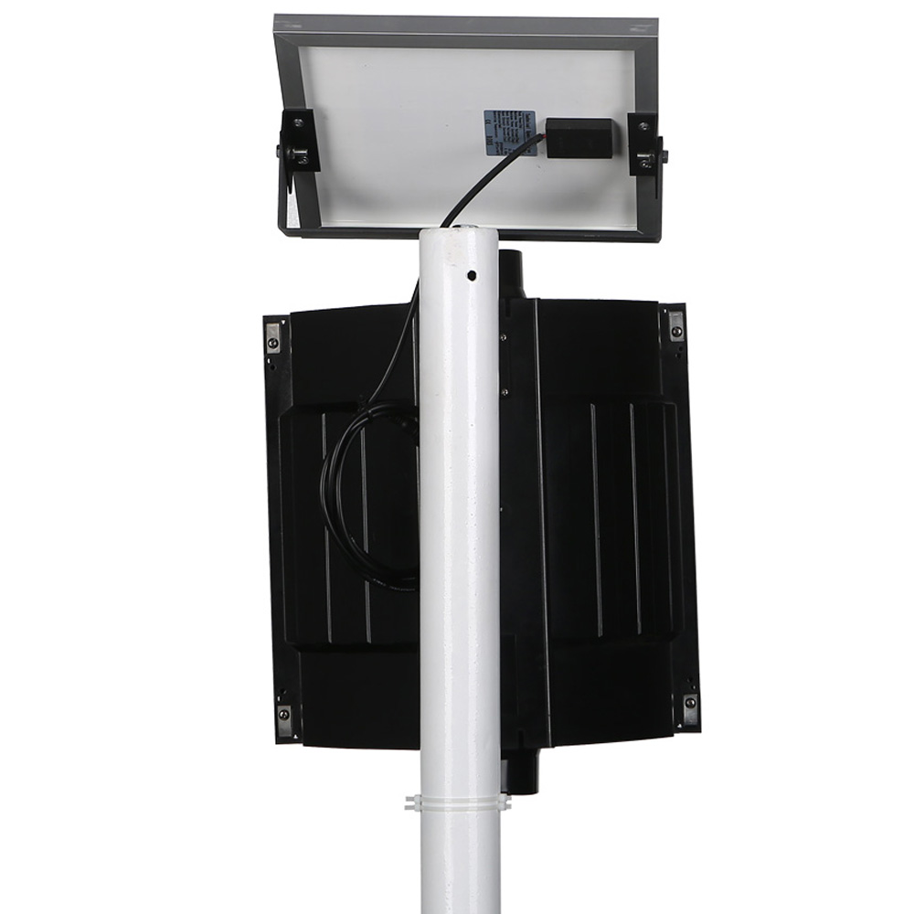 Желтый мигающий фонарь на солнечной батарее