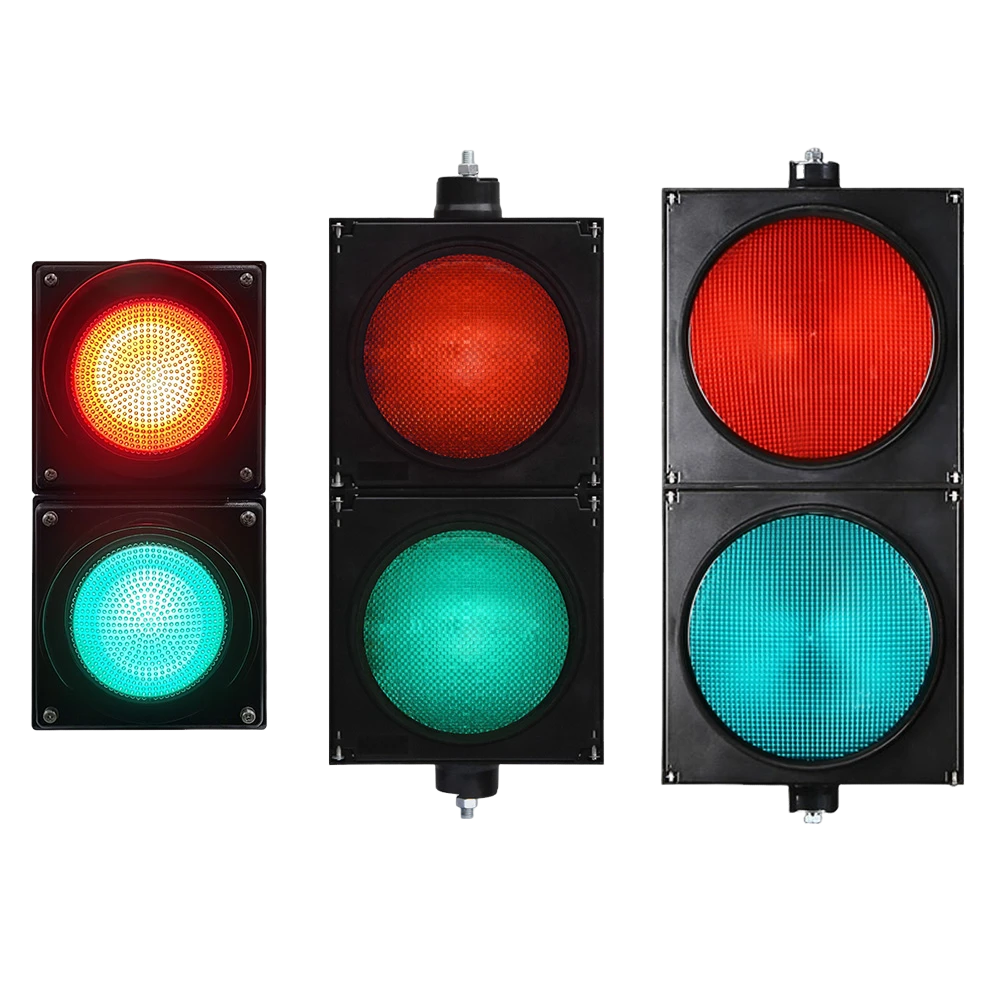 Светофор с красным/зеленым шаром высокой плотности (двухсекционный)