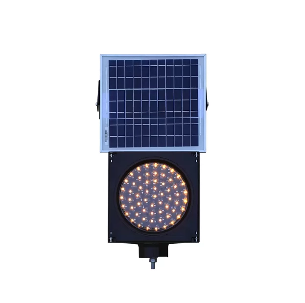 Желтый мигающий фонарь на солнечной батарее Желтый мигающий фонарь на солнечной батарее