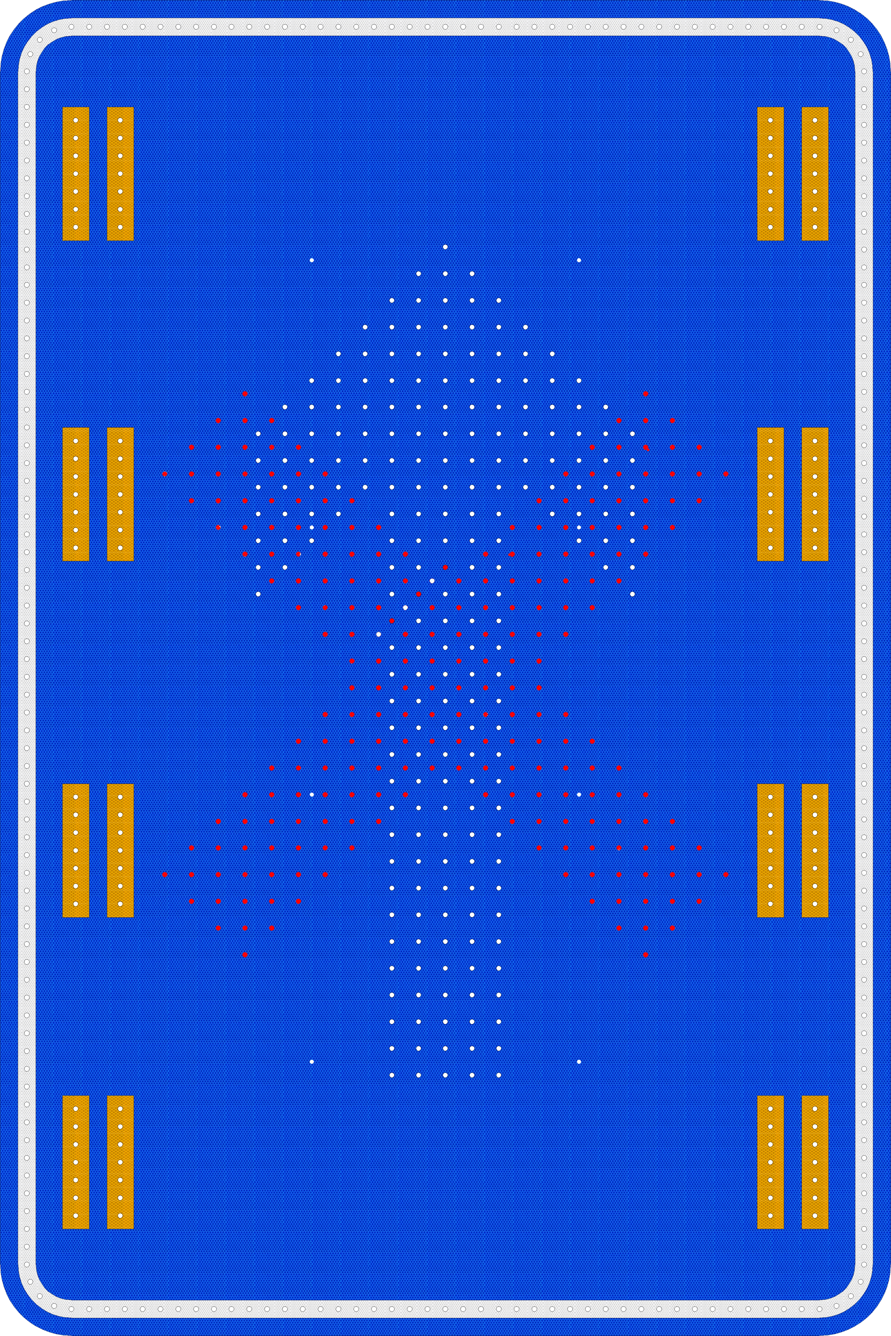 Знак регулирования полосы движения