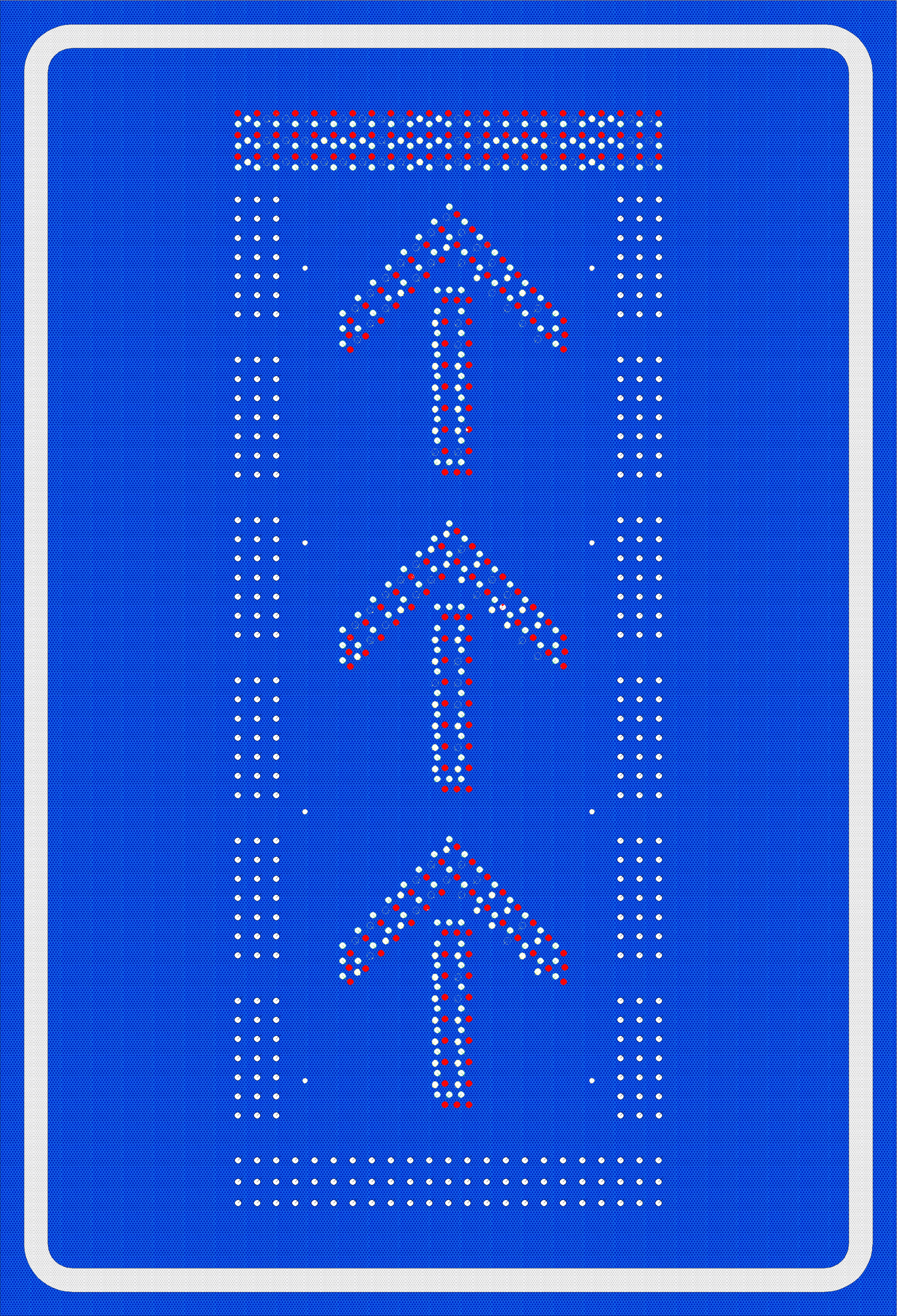 Знак &laquo;Поверните налево&raquo; или знак &laquo;Двигайтесь прямо&raquo;