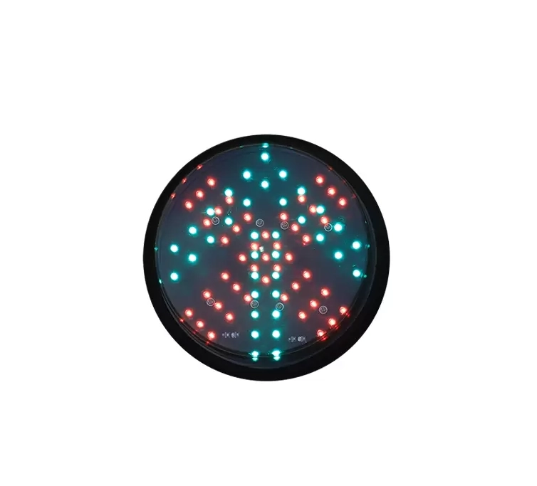 Модуль светофора с красным крестом и зеленой стрелкой, маломощный